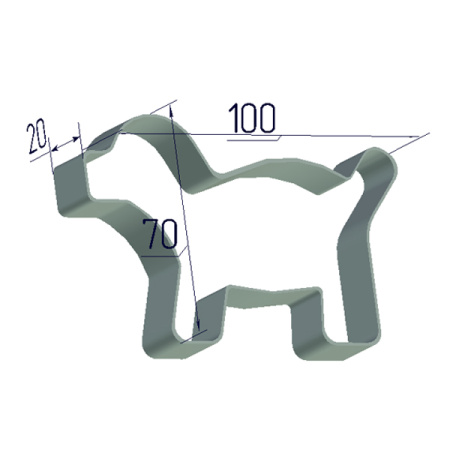 Кондитерская форма Собака